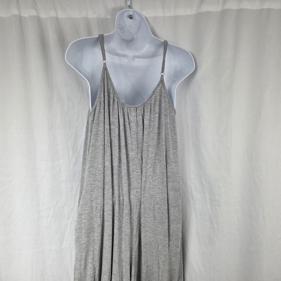 Z SUPPLY Jumpsuit Womens Small Gray Sleeveless Jersey Wide Leg Spaghetti Strap - Picture 5 of 14